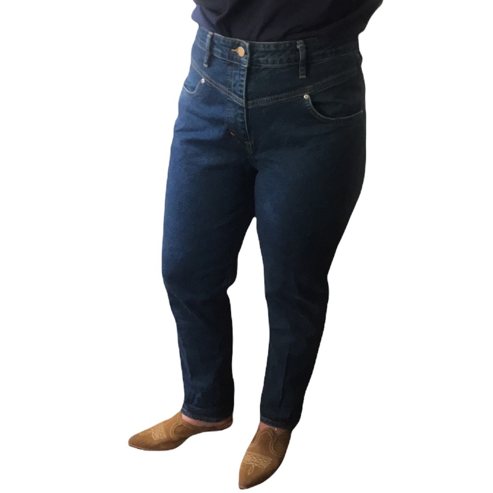 Donated--&Denim Ultra High Rise Western Yoked Mom Jeans Size 10